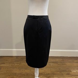 Banana Republic black sheen skirt
